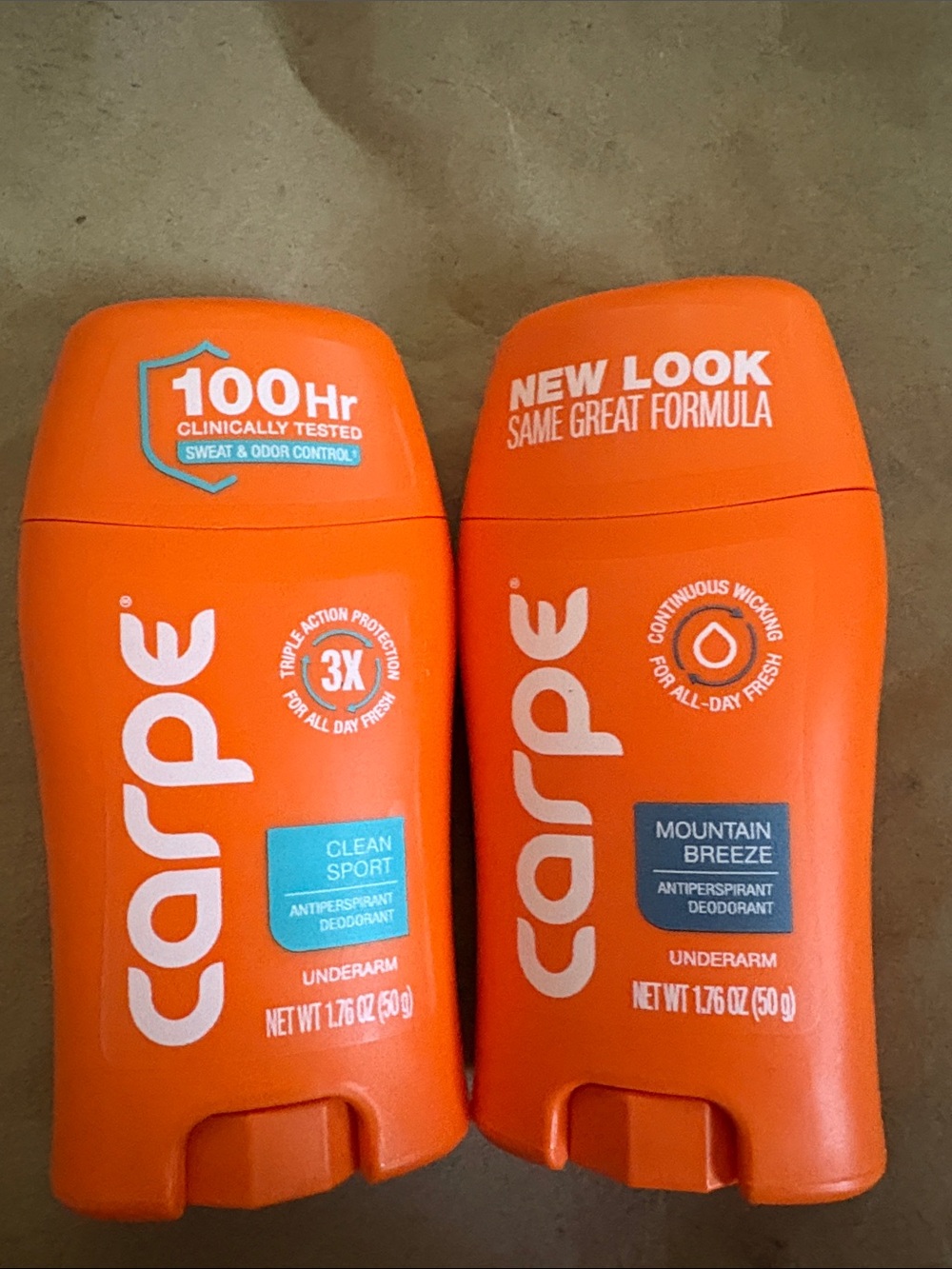 Carpe Antiperspirant Deodorant Duo - Orange
